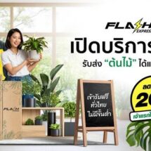 Flash Express รุกตลาดใหม่ เปิดบริการขนส่ง “ต้นไม้” ทั่วไทยพร้อมมอบส่วนลด 20 บาททุกชิ้น เจาะกลุ่มคนรักต้นไม้และผู้ค้าต้นไม้โดยเฉพาะ